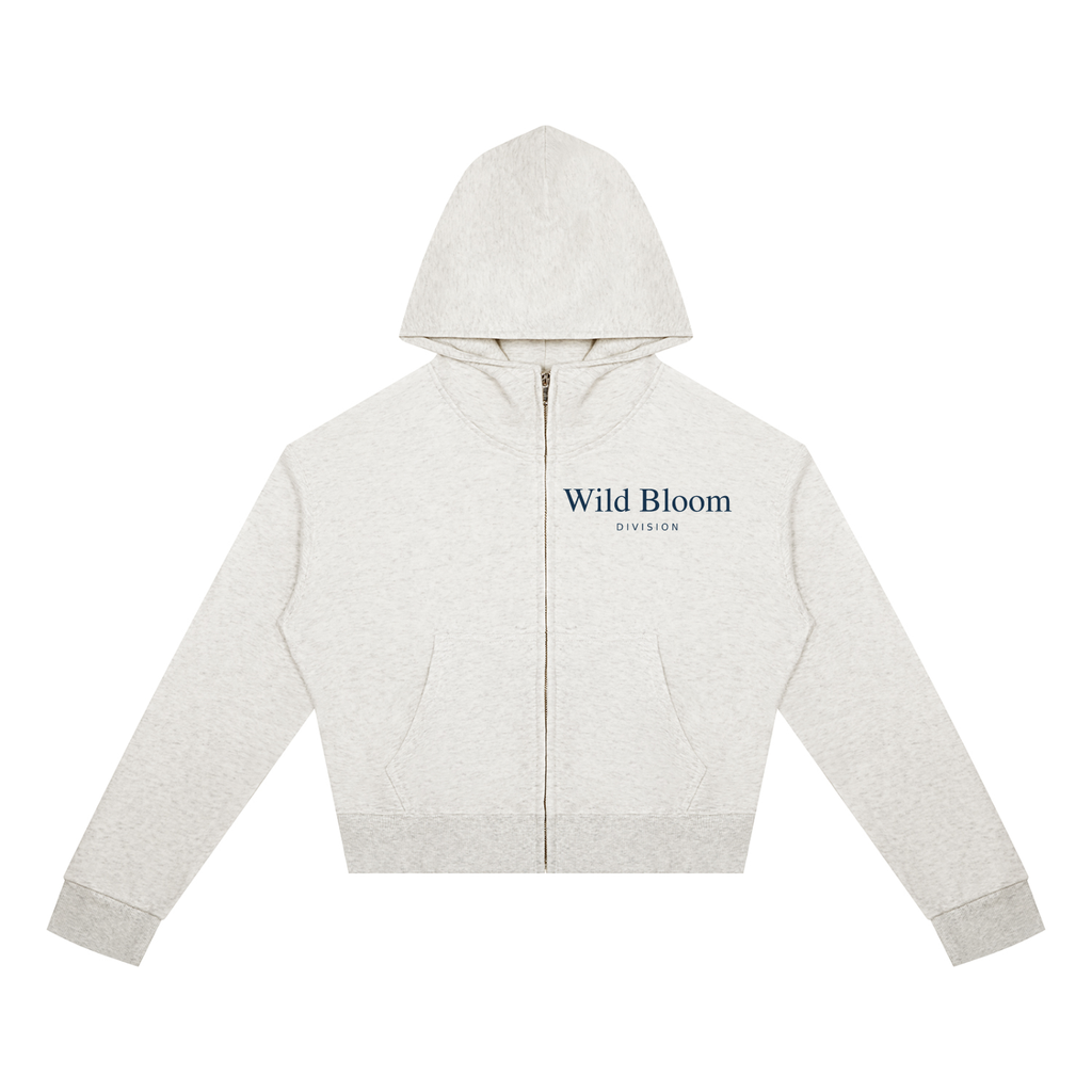 Wild Bloom Division // Wildflower Cropped Zip Hoodie