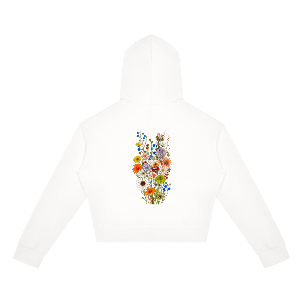 Wild Bloom Division // Wildflower Cropped Zip Hoodie
