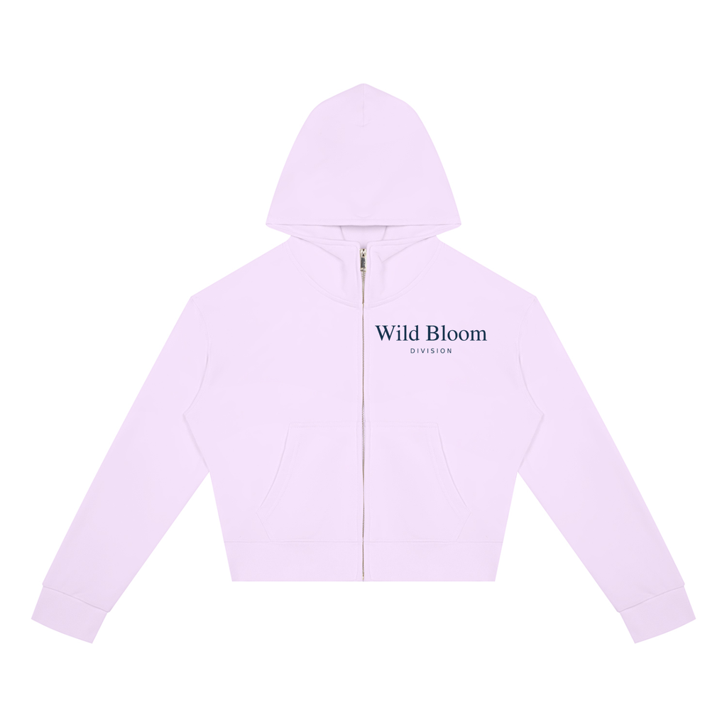 Wild Bloom Division // Wildflower Cropped Zip Hoodie