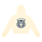 Wild and Fearless // Blue Bloom Cropped Zip Hoodie