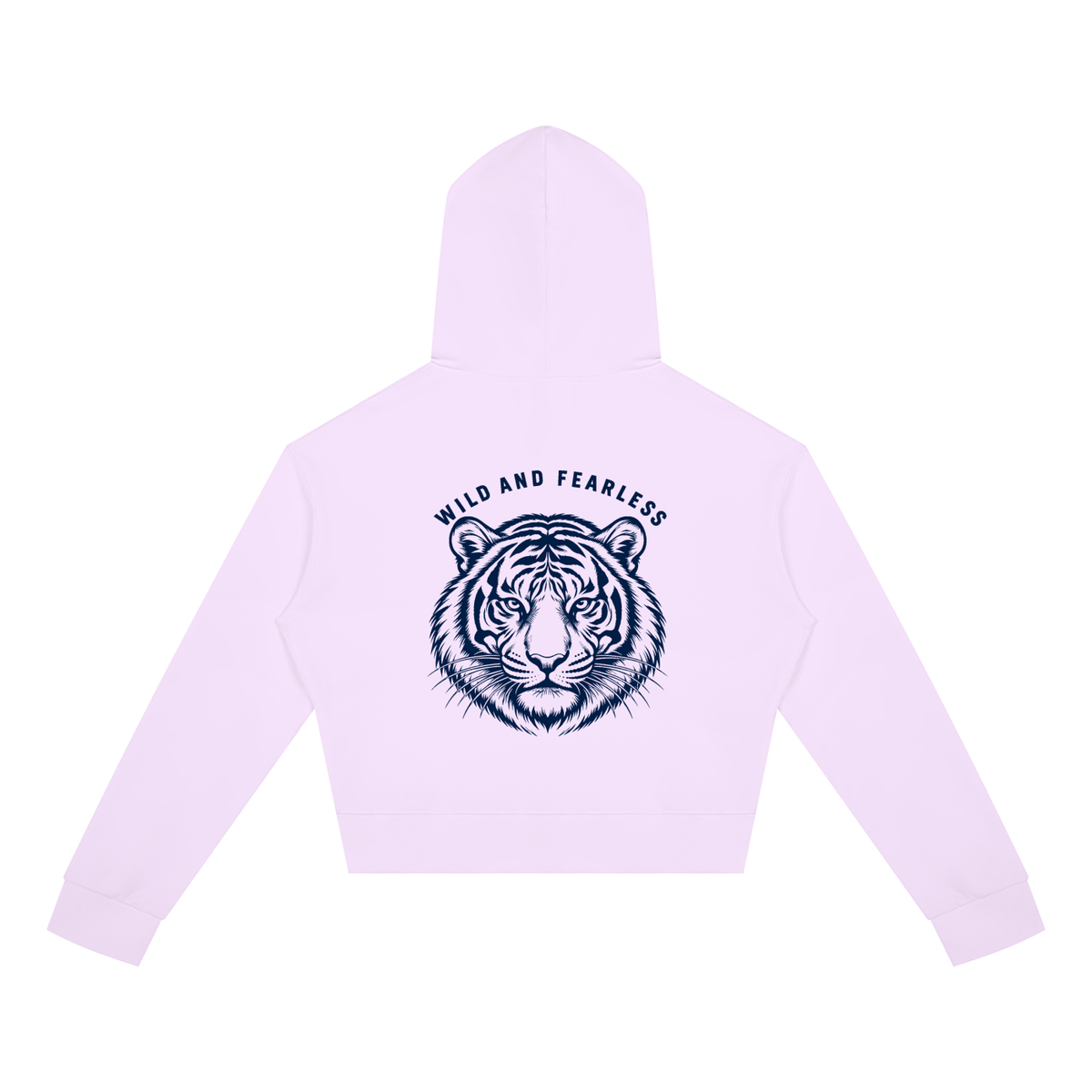 Wild and Fearless // Blue Bloom Cropped Zip Hoodie