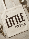 A LITTLE EXTRA Tote — Natural Canvas
