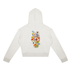 Wild Bloom Division // Wildflower Cropped Zip Hoodie
