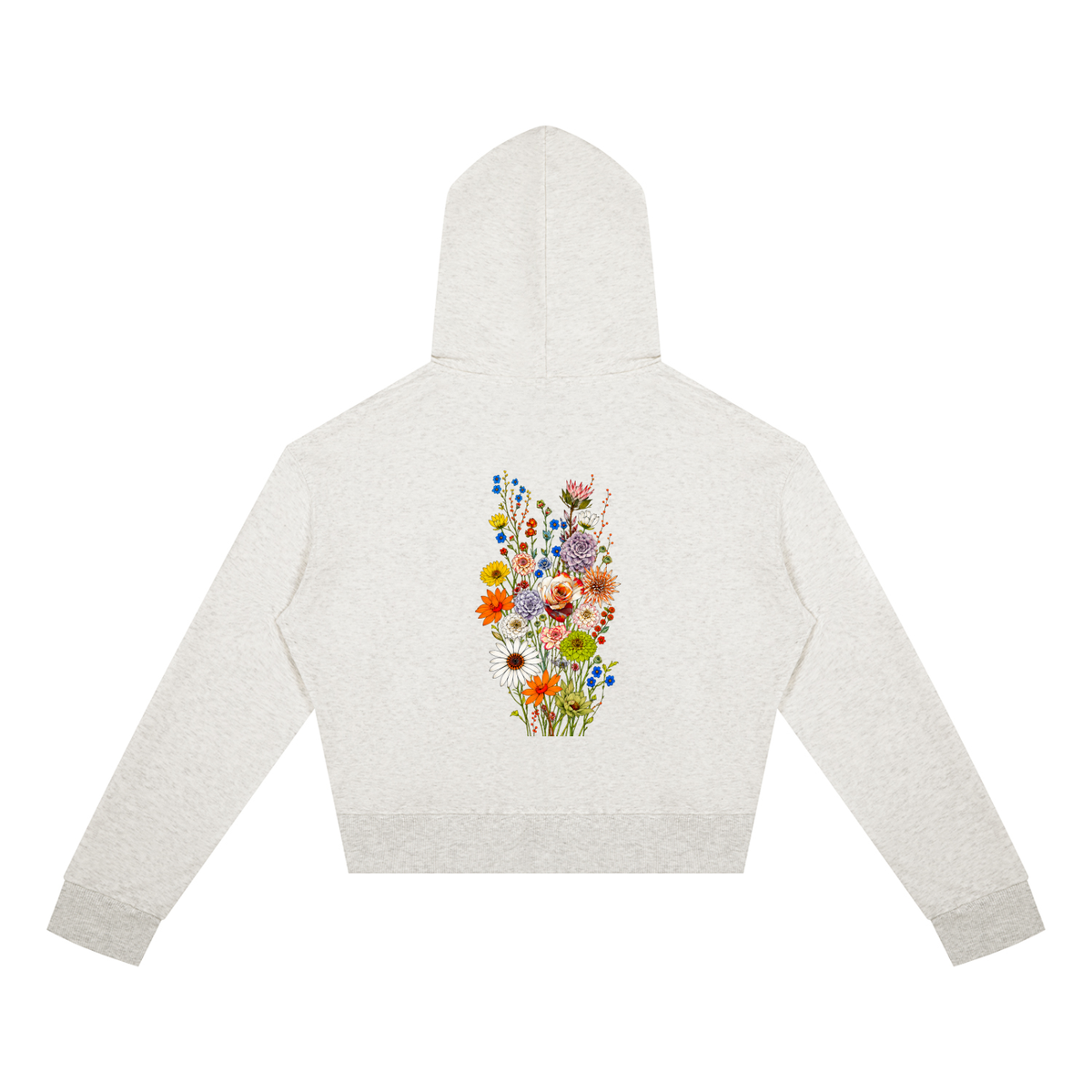 Wild Bloom Division // Wildflower Cropped Zip Hoodie