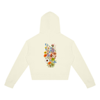 Wild Bloom Division // Wildflower Cropped Zip Hoodie
