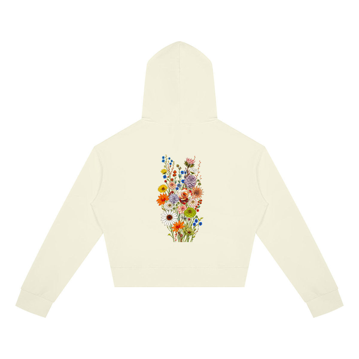 Wild Bloom Division // Wildflower Cropped Zip Hoodie