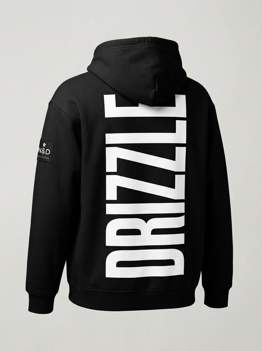 DRIZZLE ME THIS Hoodie — Black