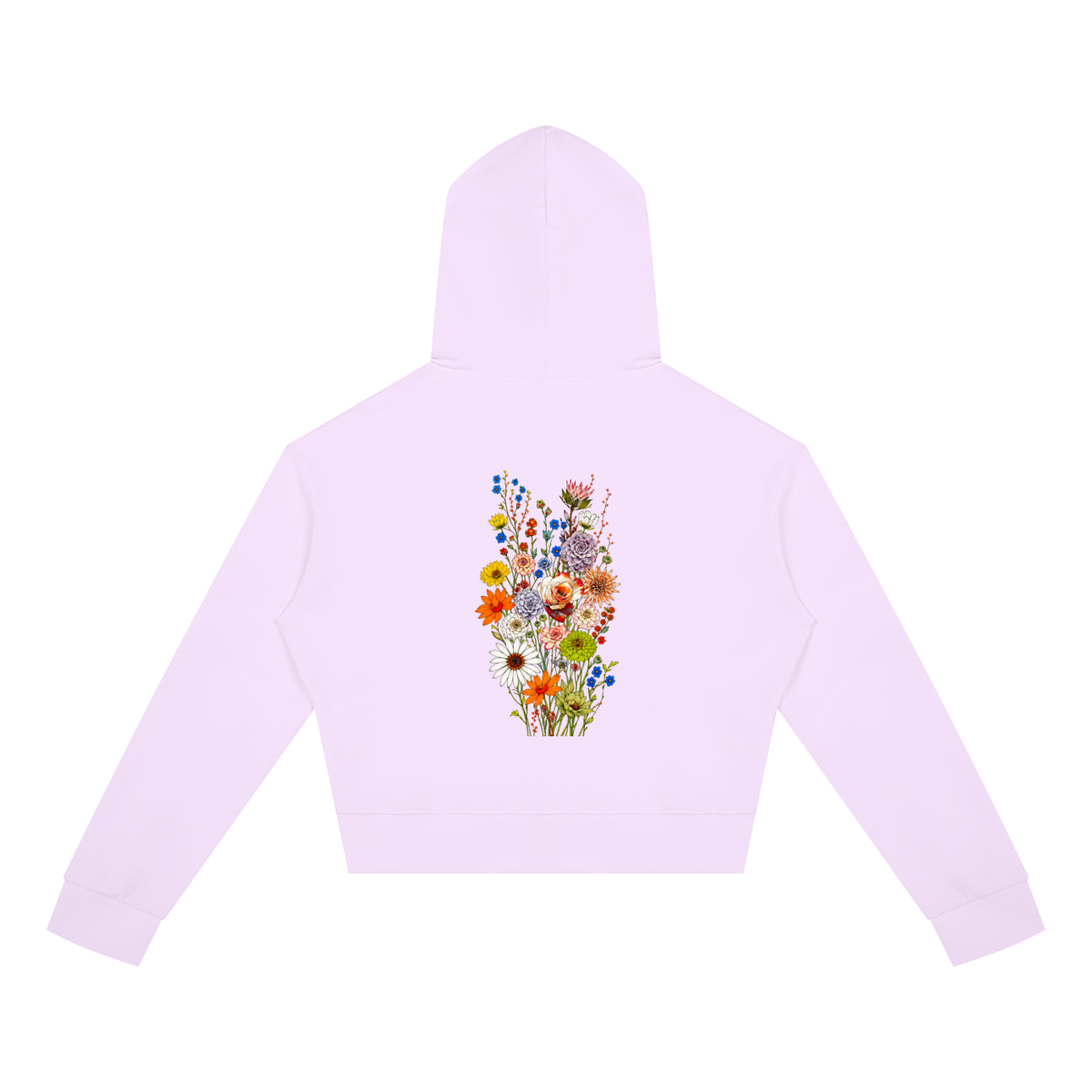 Wild Bloom Division // Wildflower Cropped Zip Hoodie