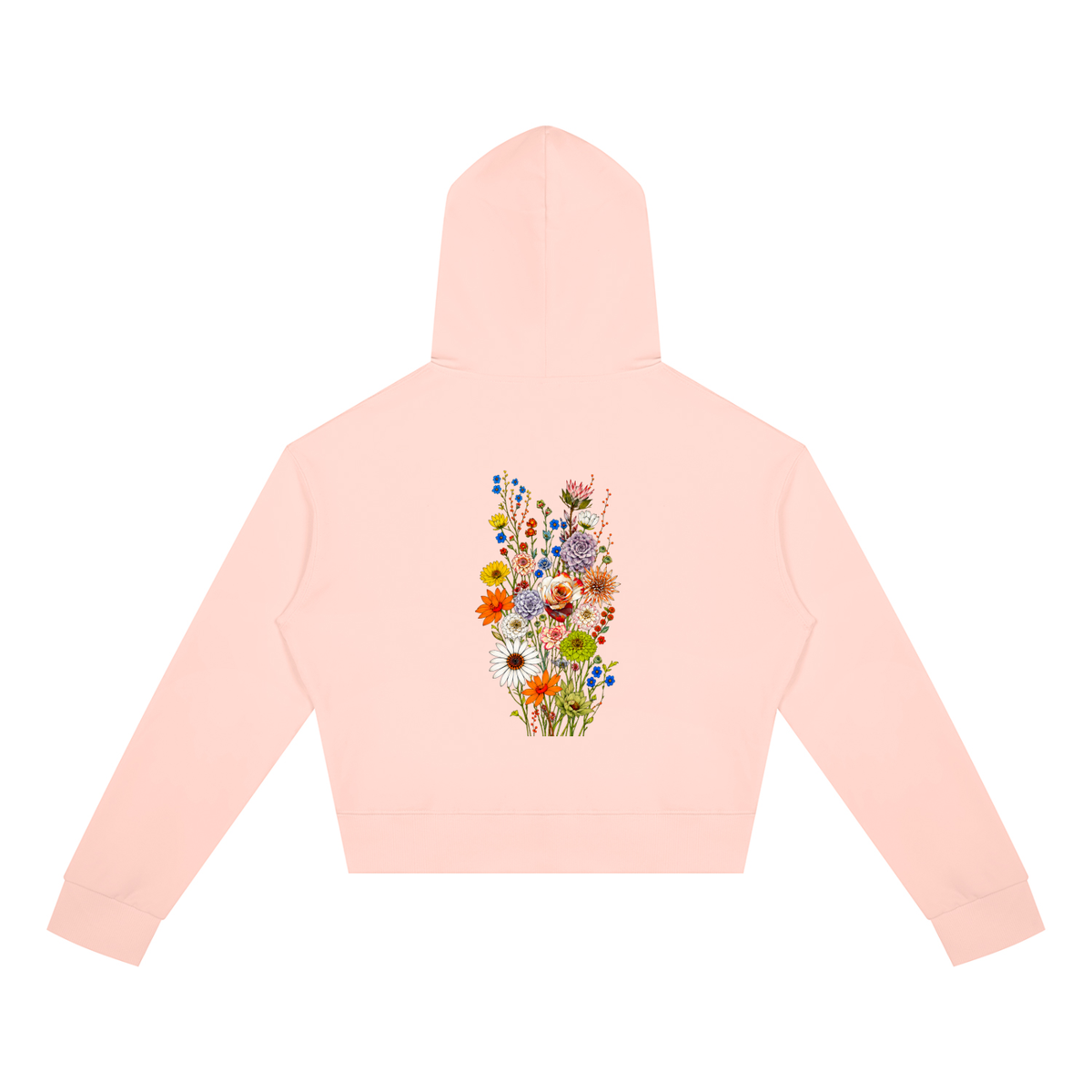 Wild Bloom Division // Wildflower Cropped Zip Hoodie
